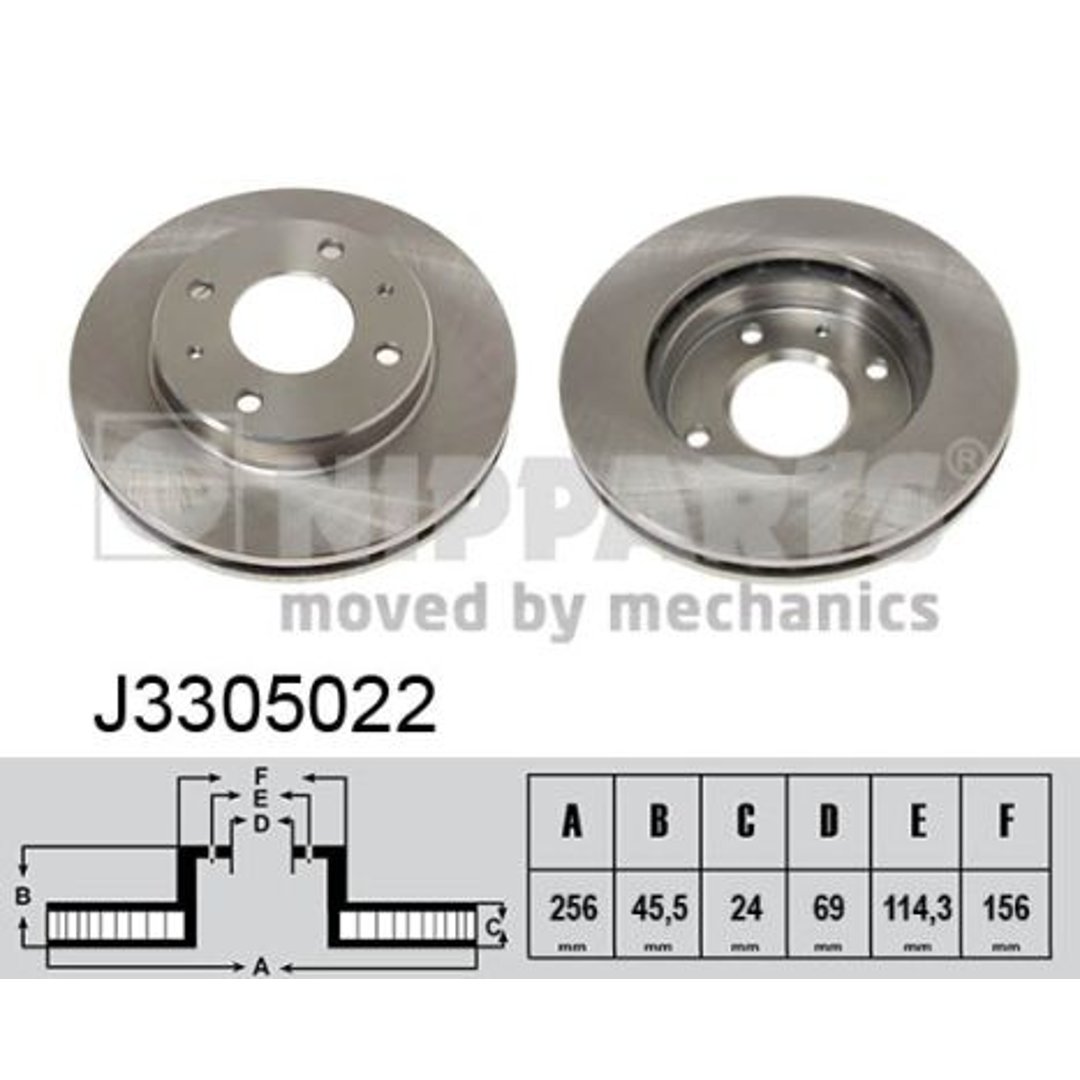 Tarcza hamulcowa NIPPARTS J3305022