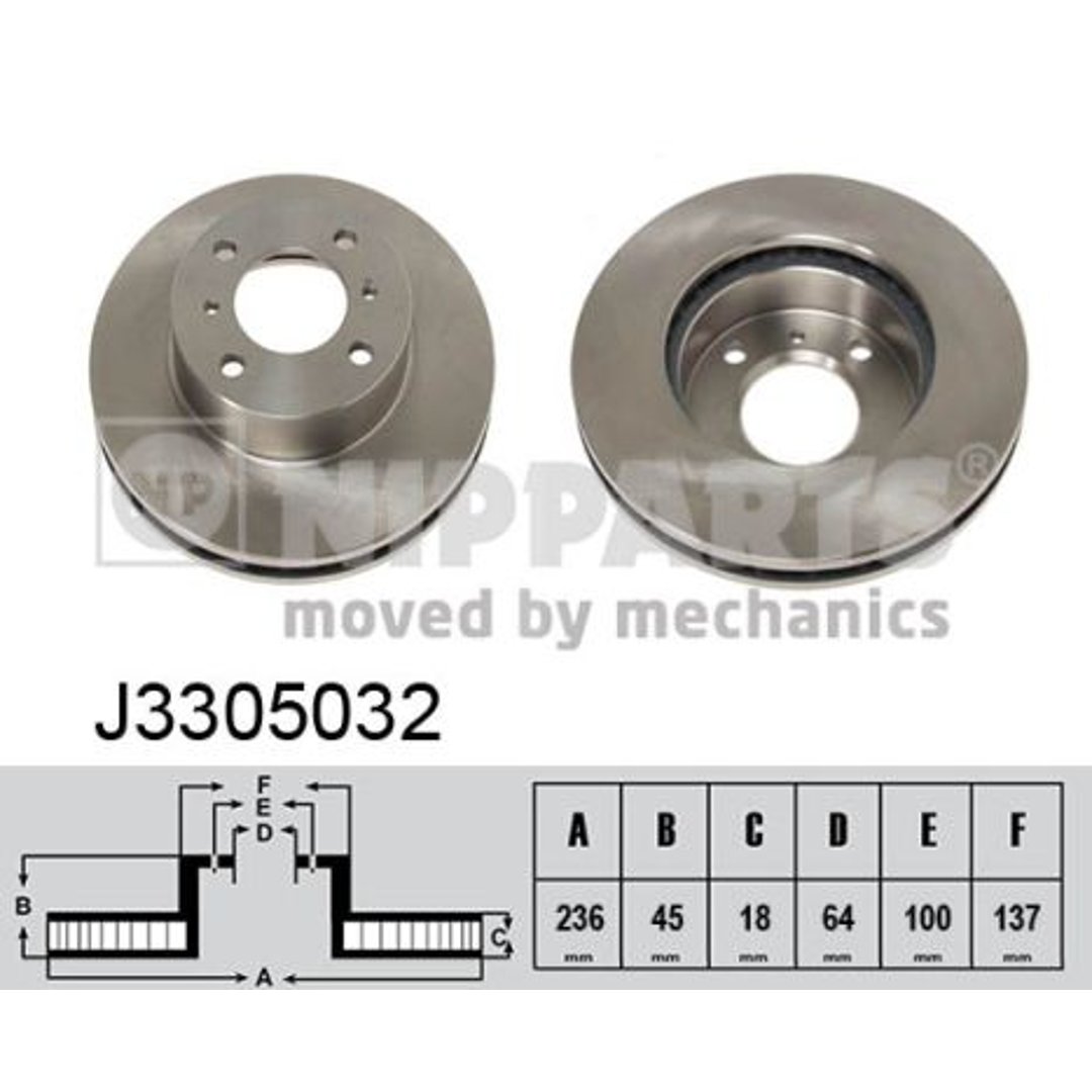 Tarcza hamulcowa NIPPARTS J3305032