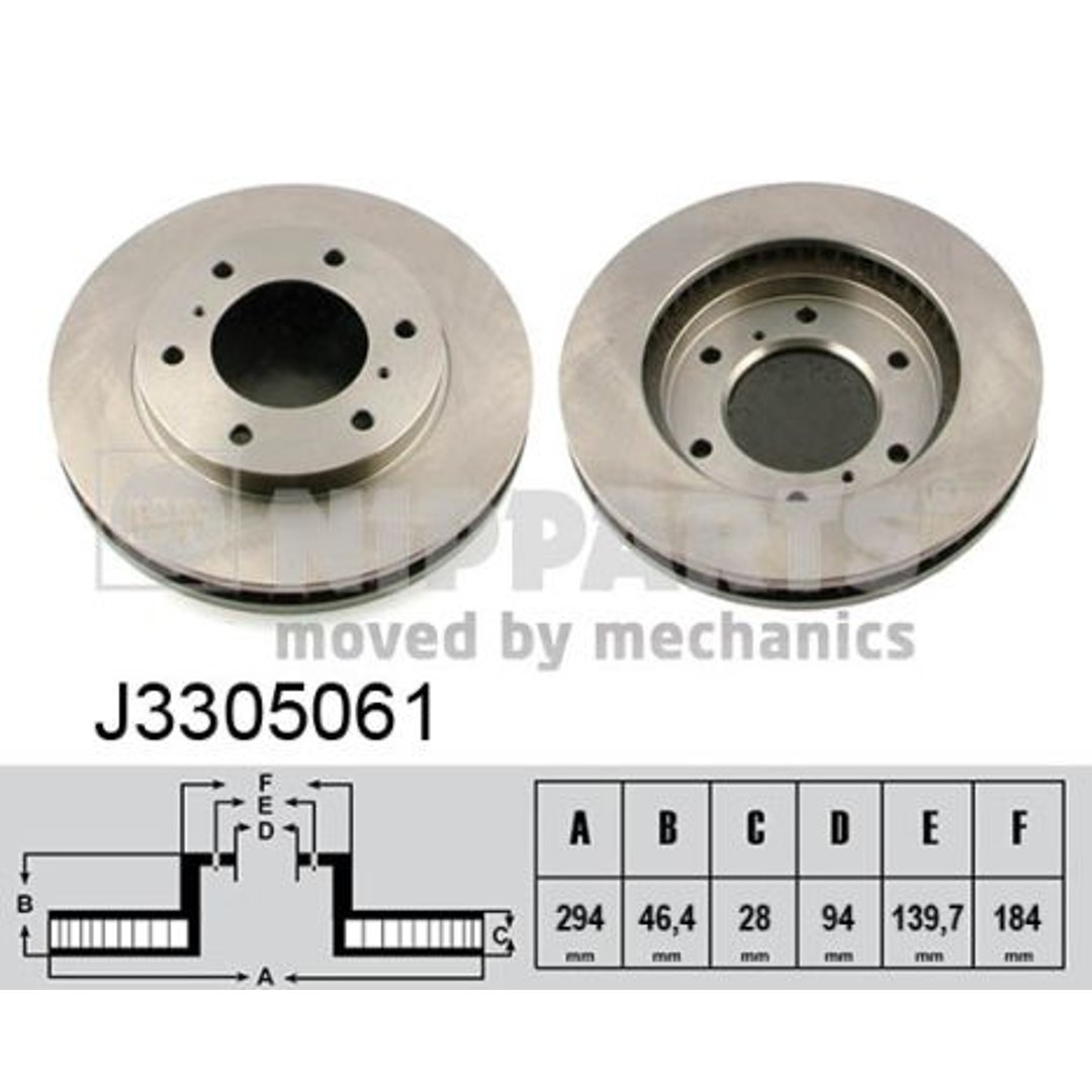 Tarcza hamulcowa NIPPARTS J3305061