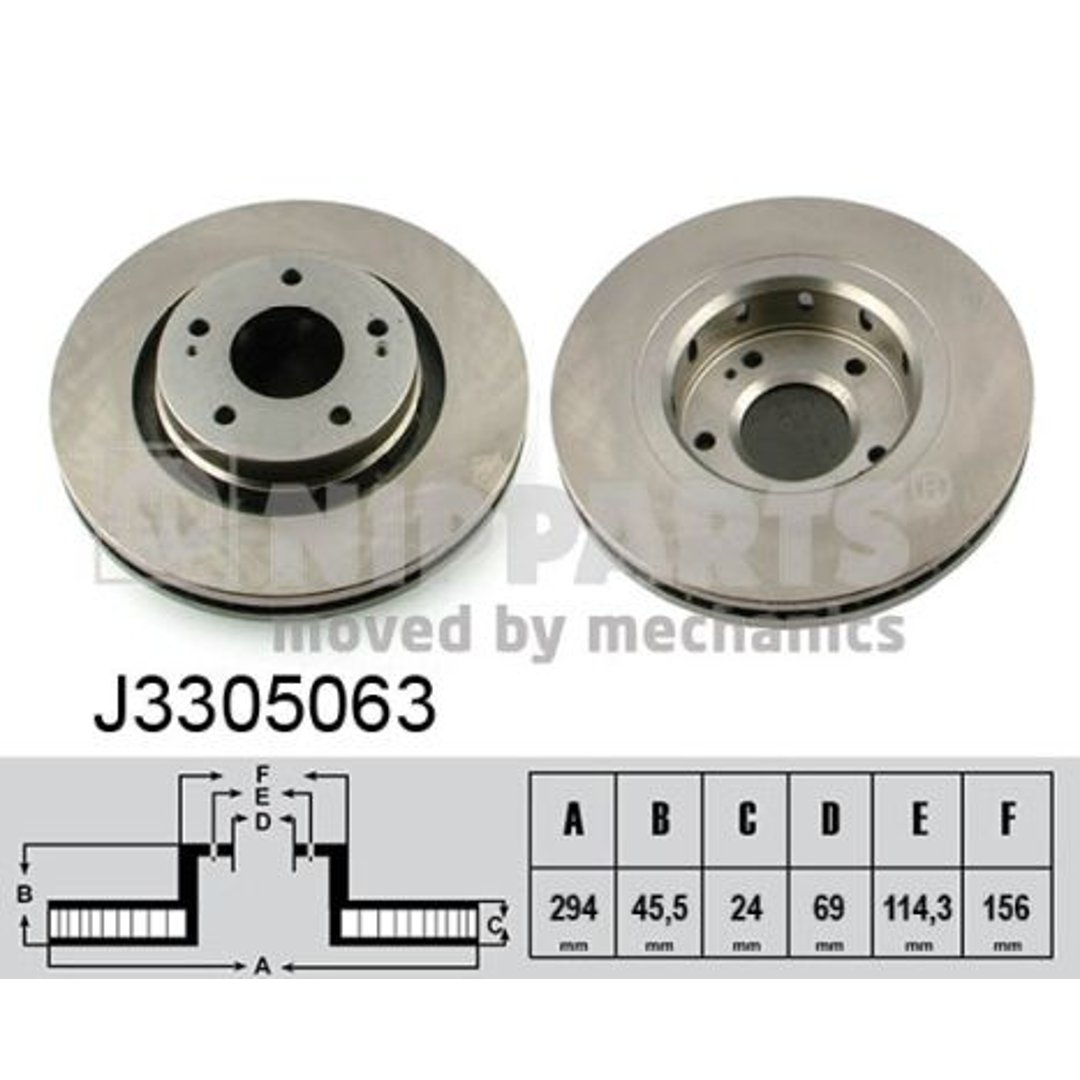 Tarcza hamulcowa NIPPARTS J3305063