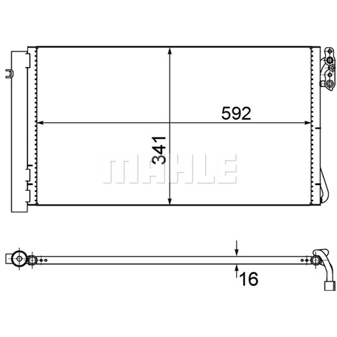 Skraplacz, klimatyzacja Mahle AC 414 001S
