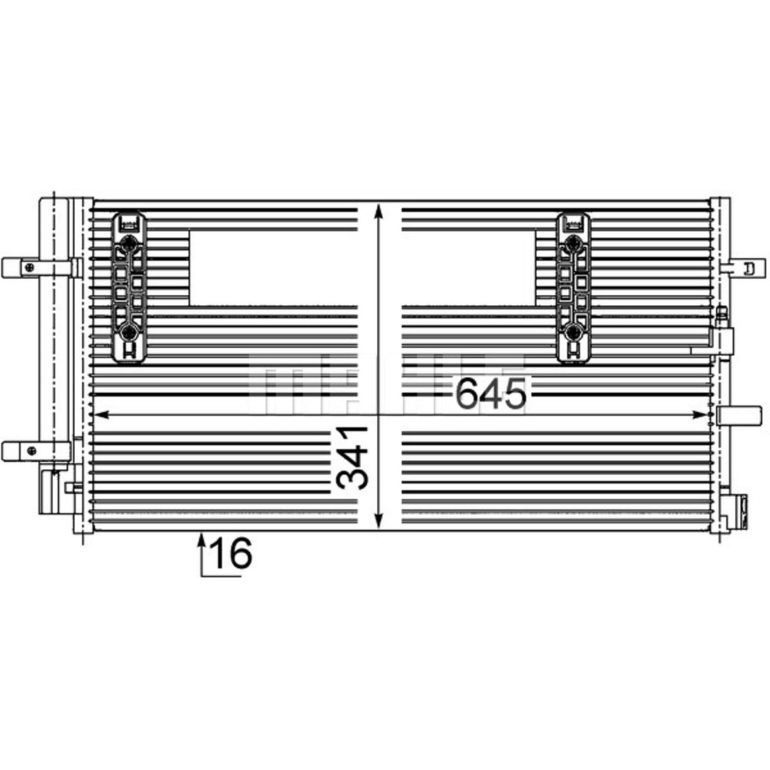 Skraplacz, klimatyzacja Mahle AC 457 000S
