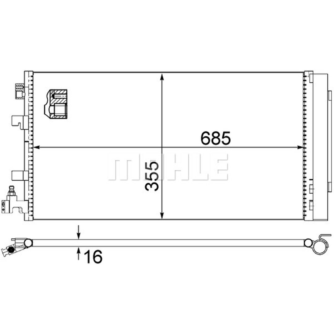 Skraplacz, klimatyzacja Mahle AC 630 000S