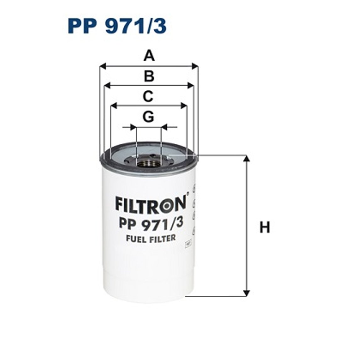 Filtr paliwa FILTRON PP 971/3