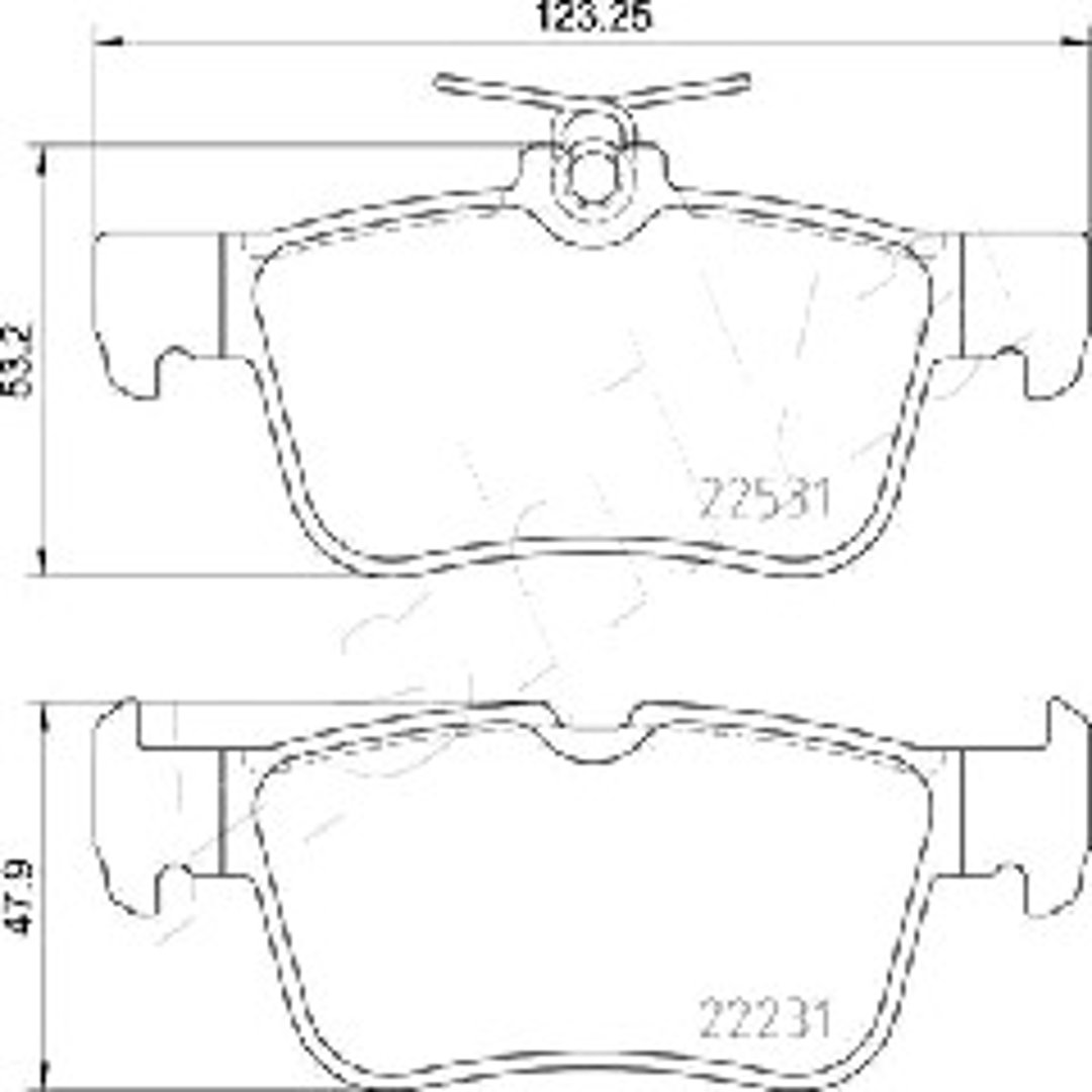 Klocki hamulcowe - komplet ASHIKA 51-00-0303