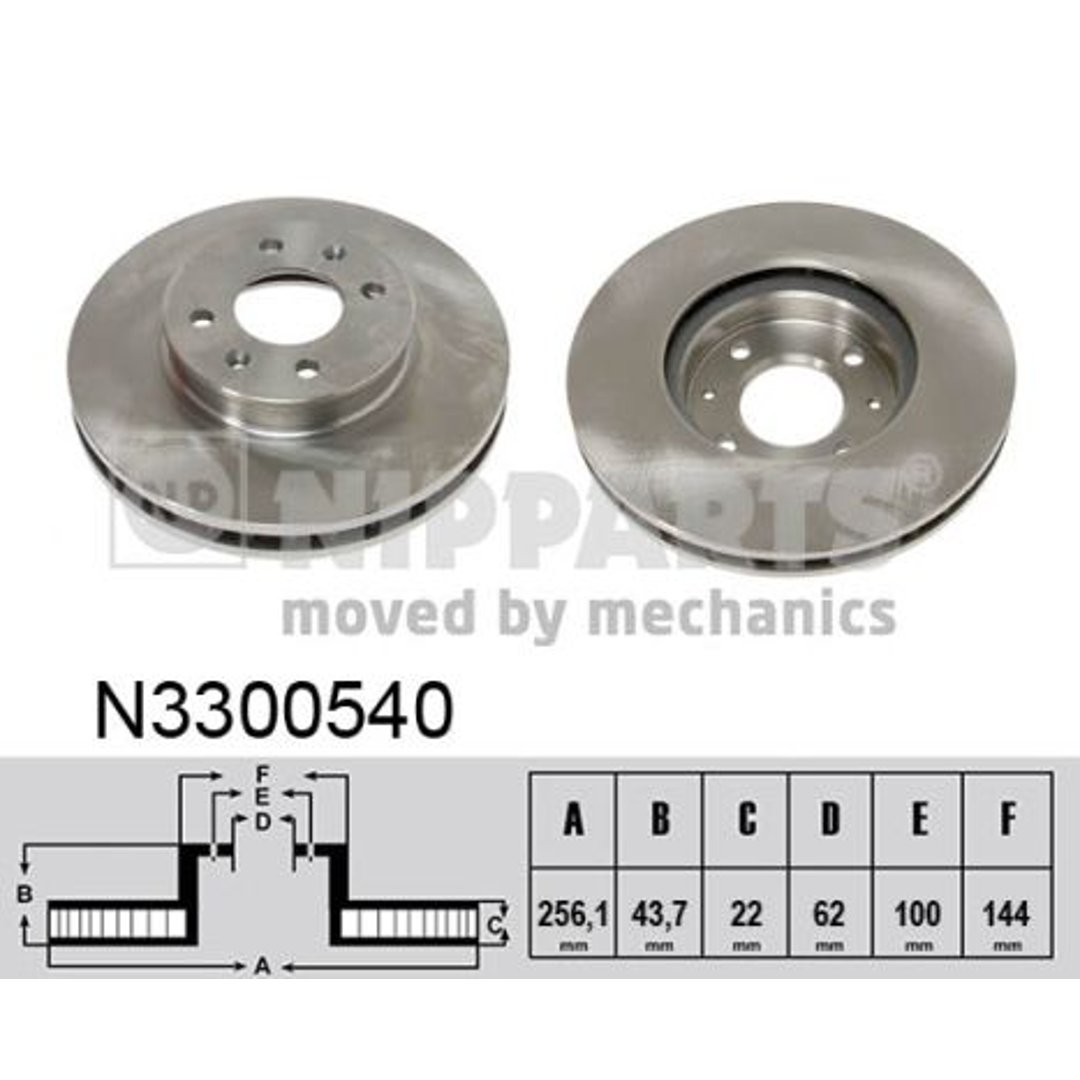 Tarcza hamulcowa NIPPARTS N3300540