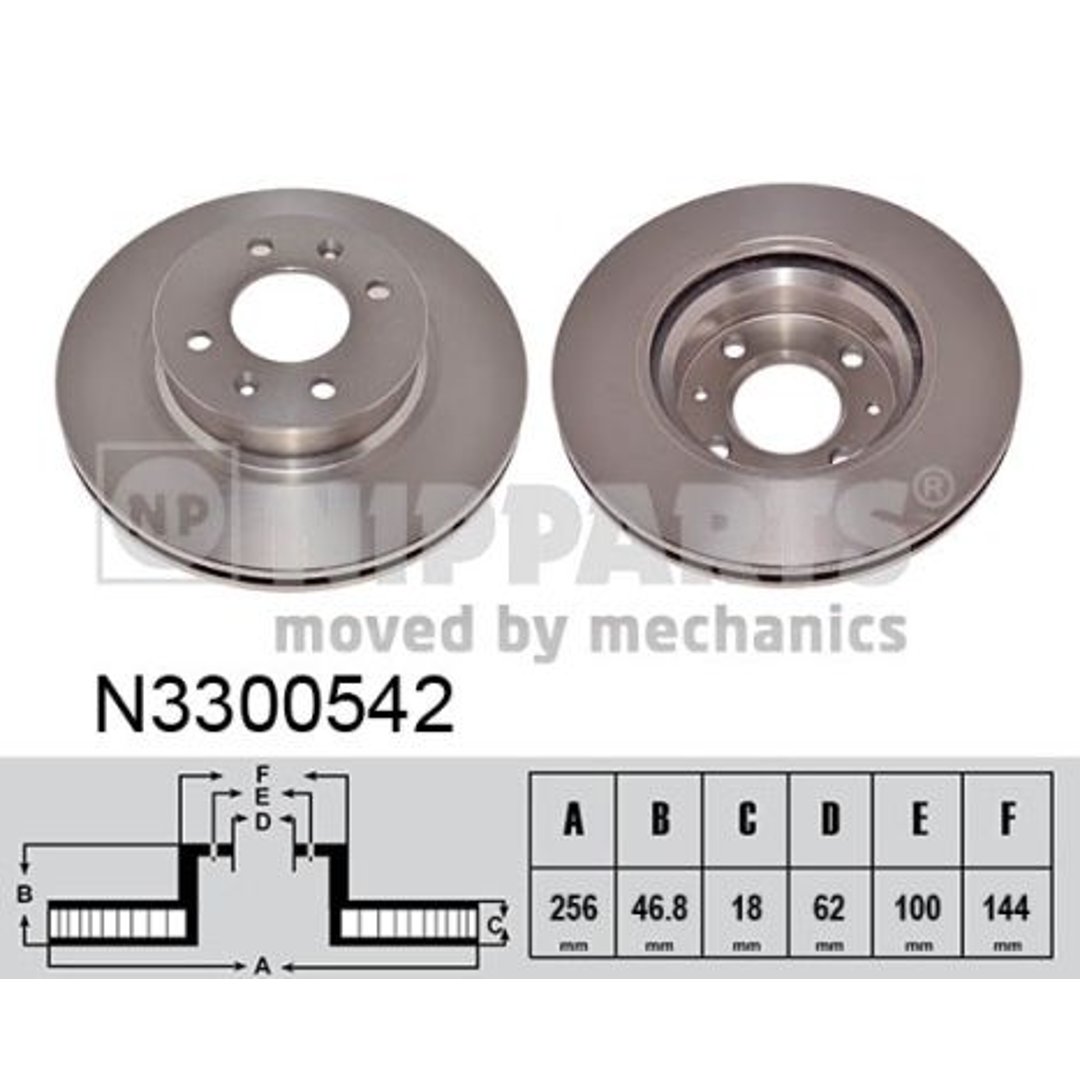Tarcza hamulcowa NIPPARTS N3300542