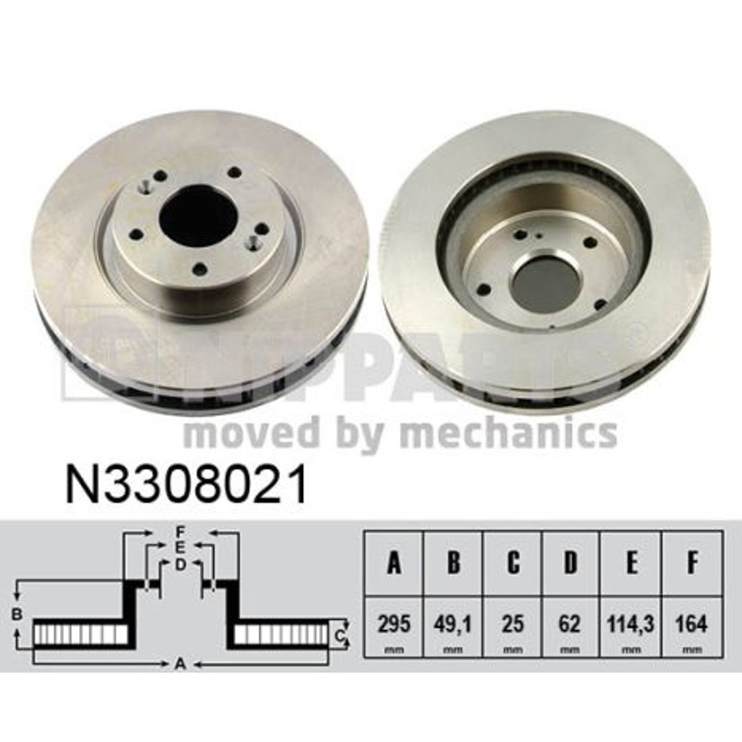 Tarcza hamulcowa NIPPARTS N3308021