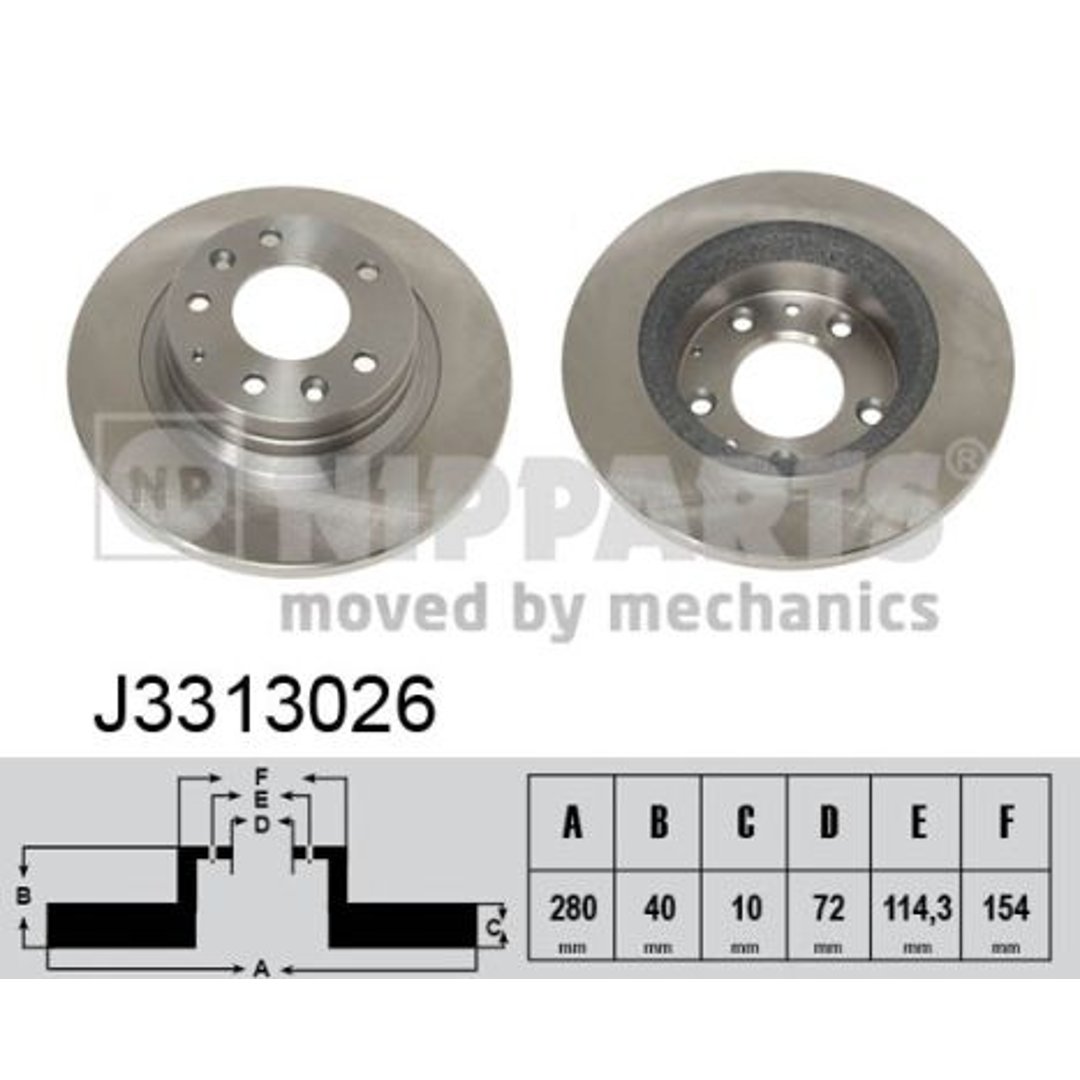 Tarcza hamulcowa NIPPARTS J3313026