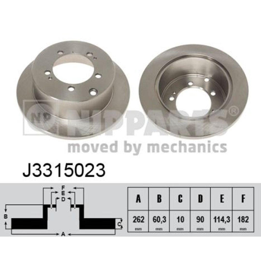 Tarcza hamulcowa NIPPARTS J3315023