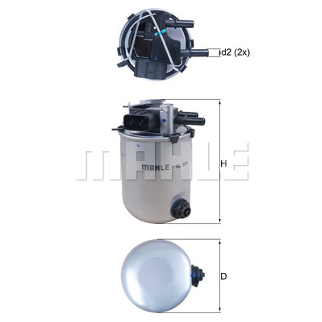 Filtr paliwa MAHLE KL 909
