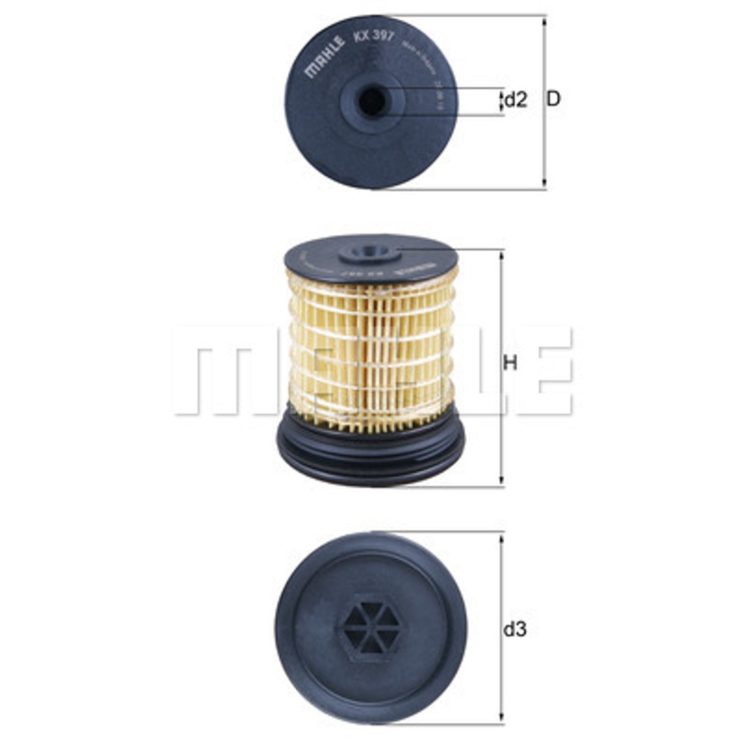 Filtr paliwa Mahle KX 397