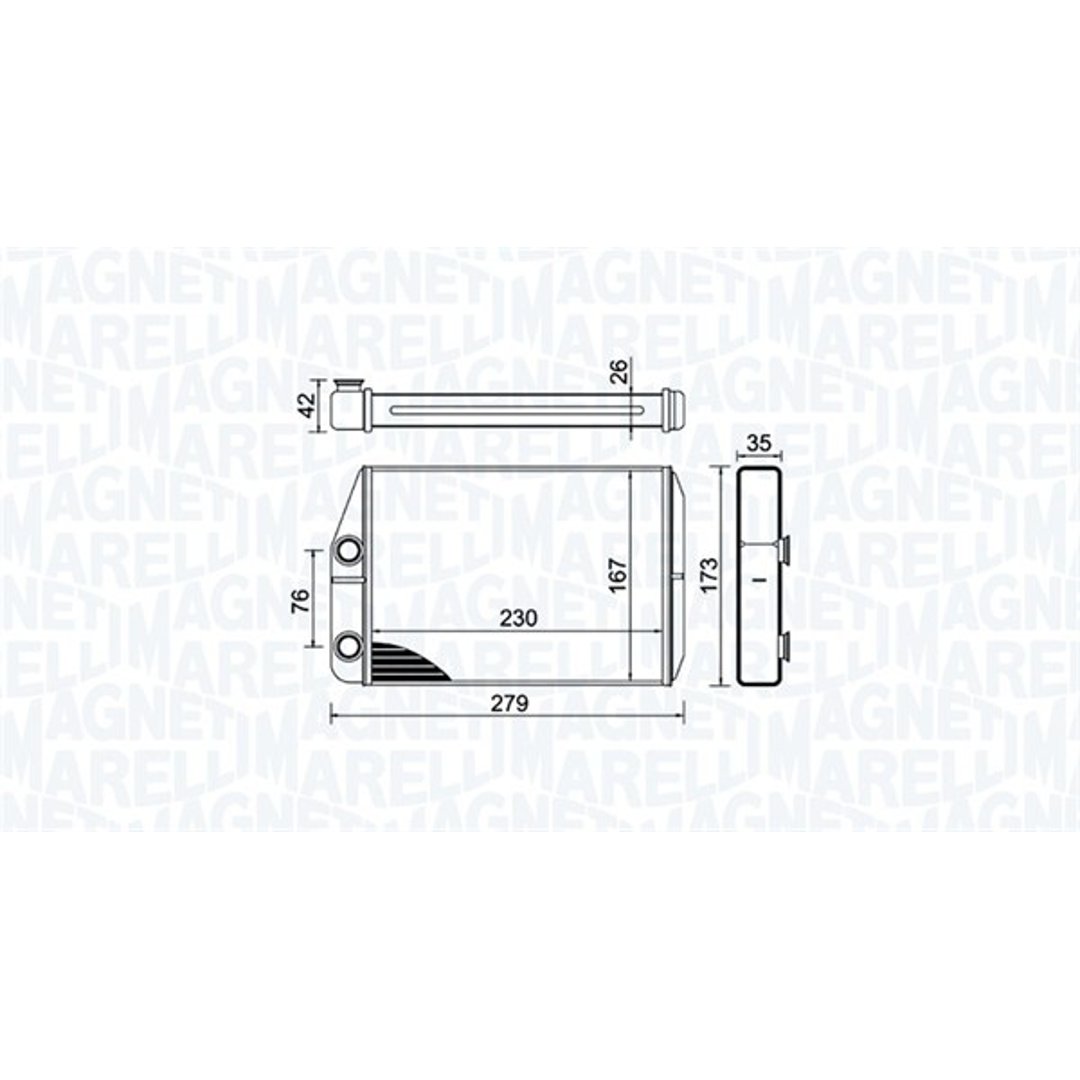 Nagrzewnica MAGNETI MARELLI 350218443000