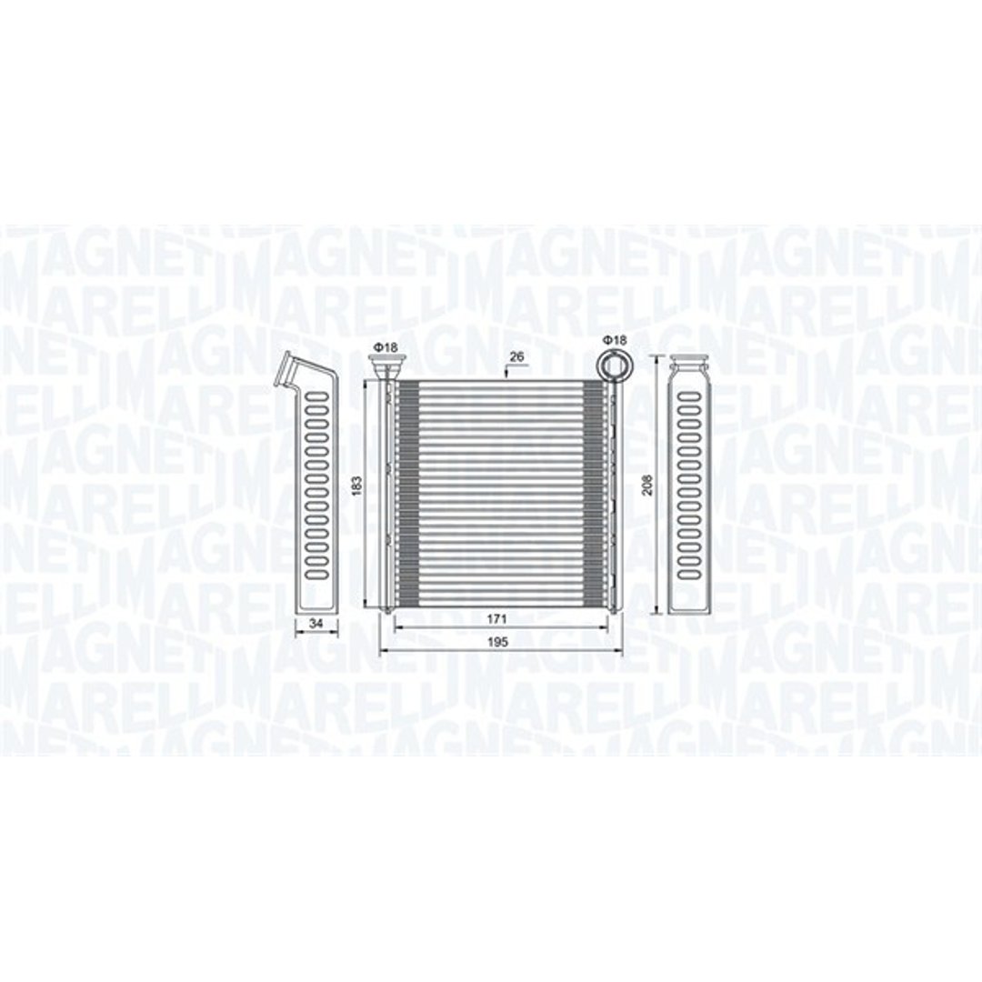 Nagrzewnica MAGNETI MARELLI 350218448000