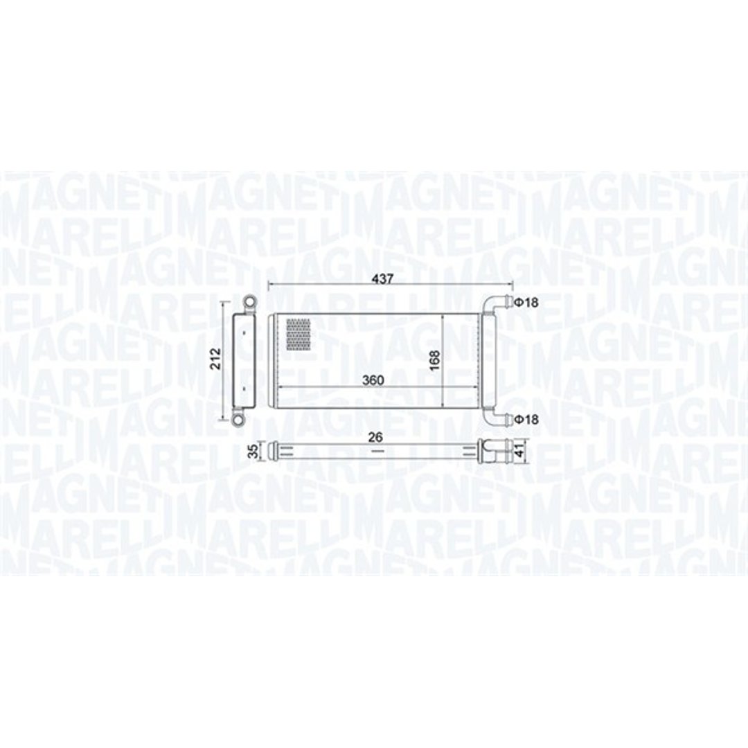 Nagrzewnica MAGNETI MARELLI 350218451000
