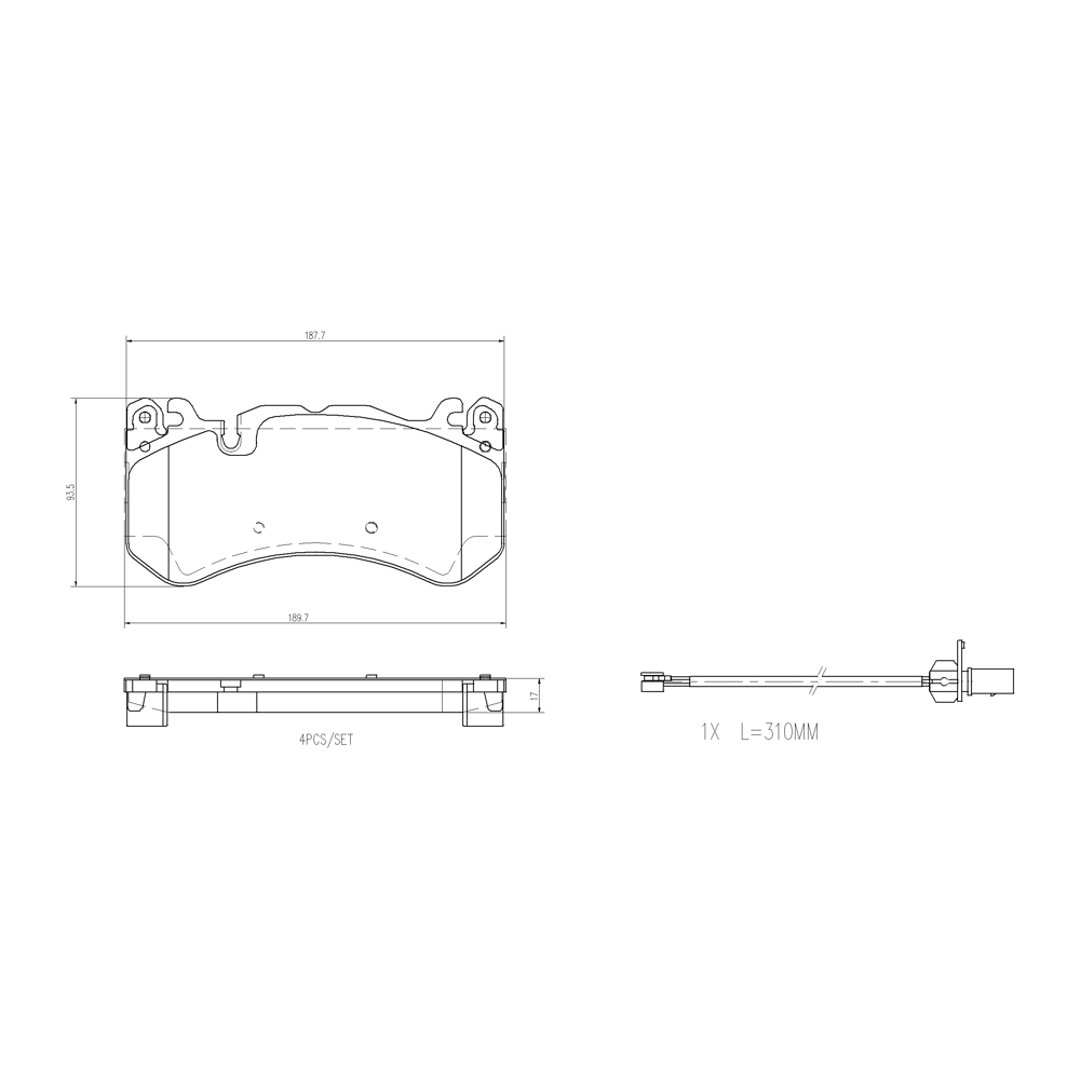 Klocki hamulcowe BREMBO P 50 164