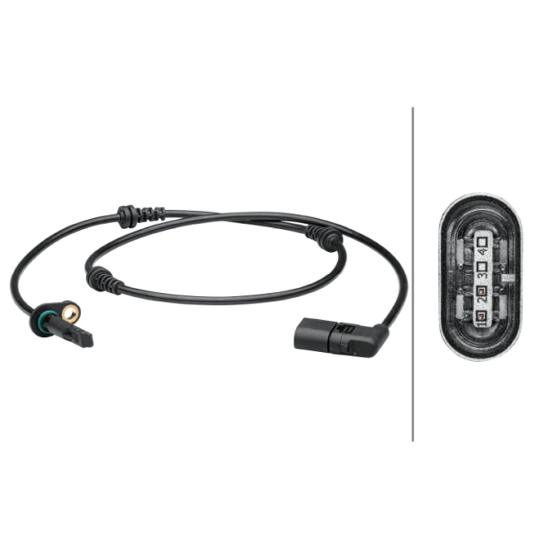 Czujnik prędkości obrotowej koła HELLA 6PU 012 679-411