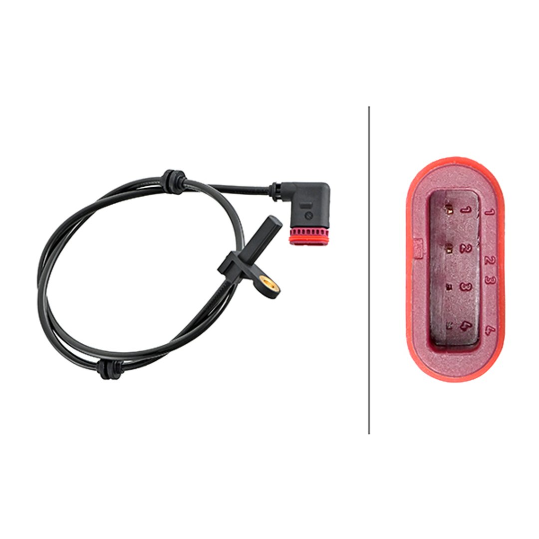Czujnik prędkości obrotowej koła HELLA 6PU 230 048-211