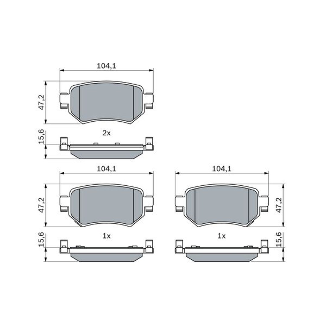 Klocki hamulcowe - komplet BOSCH 0 986 460 010