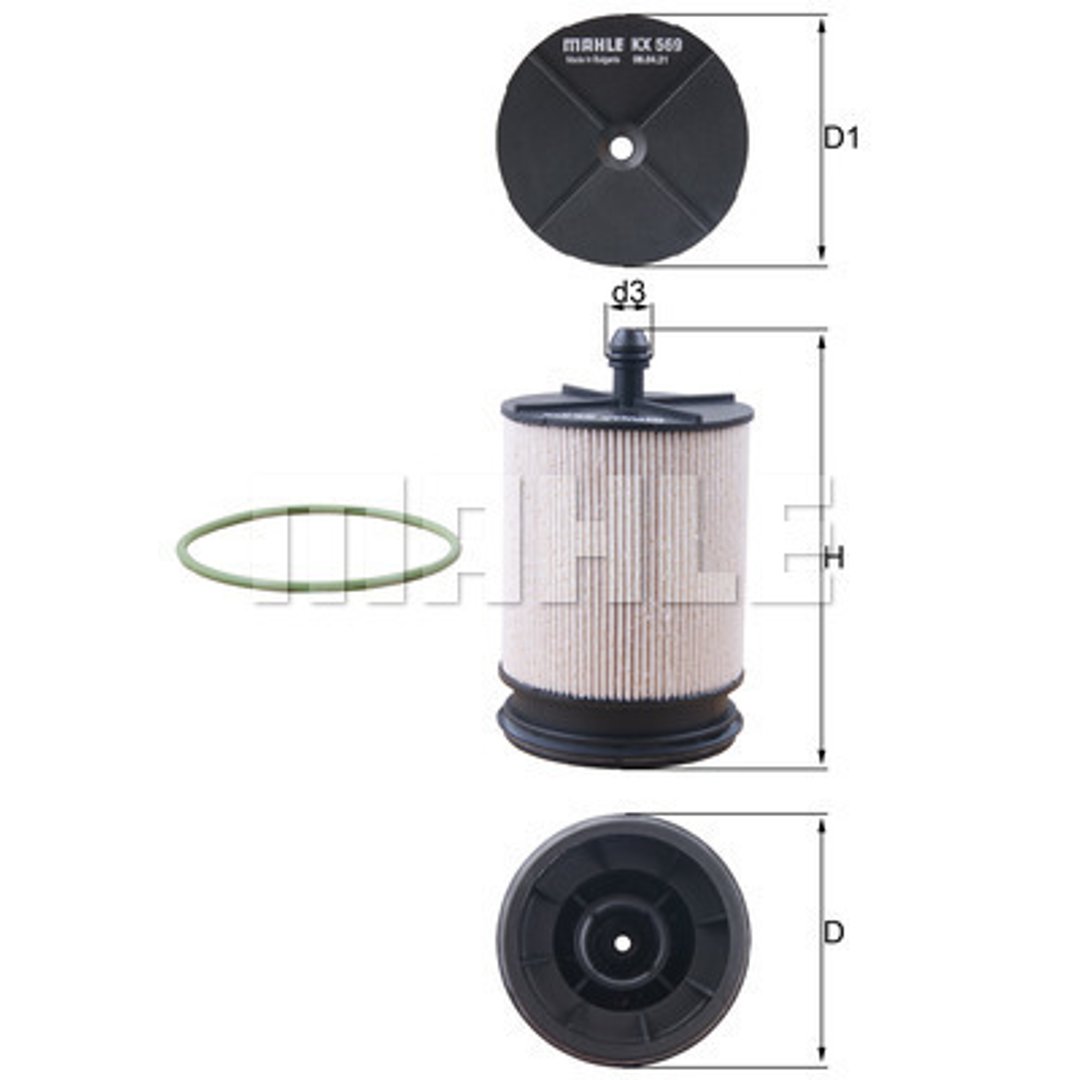 Filtr paliwa Mahle KX 569D