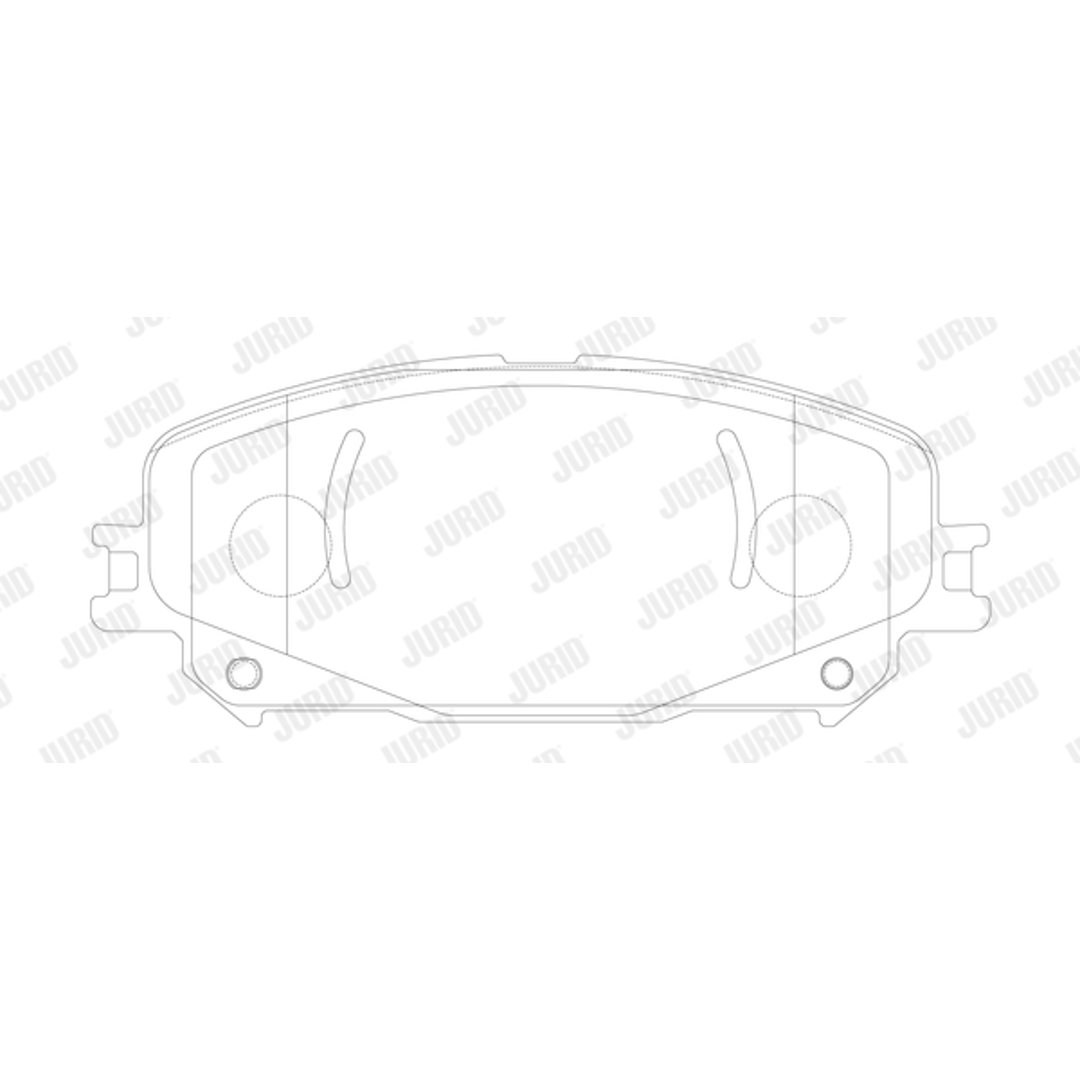 Klocki hamulcowe - komplet JURID 573900J