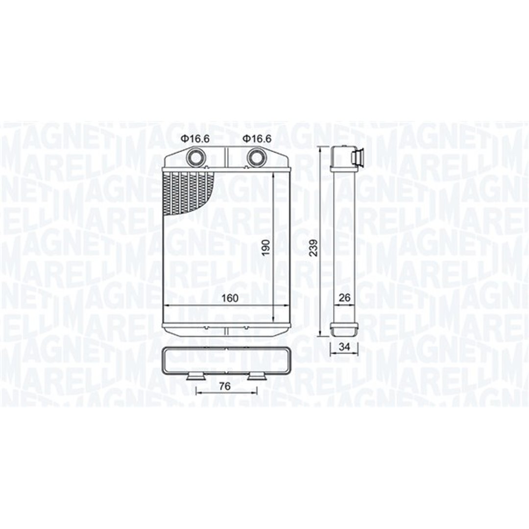 Nagrzewnica MAGNETI MARELLI 350218507000