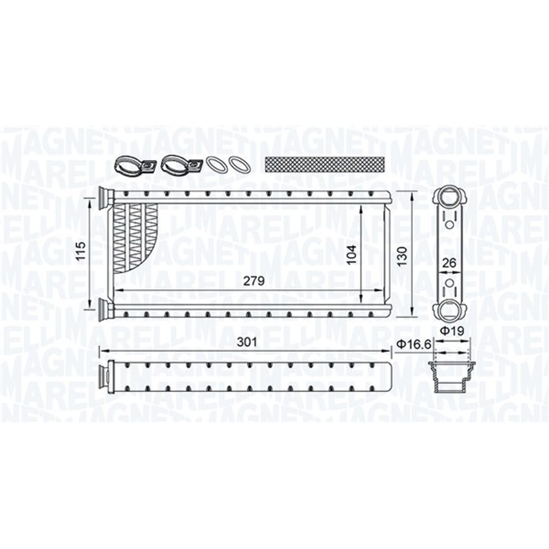 Nagrzewnica MAGNETI MARELLI 350218514000