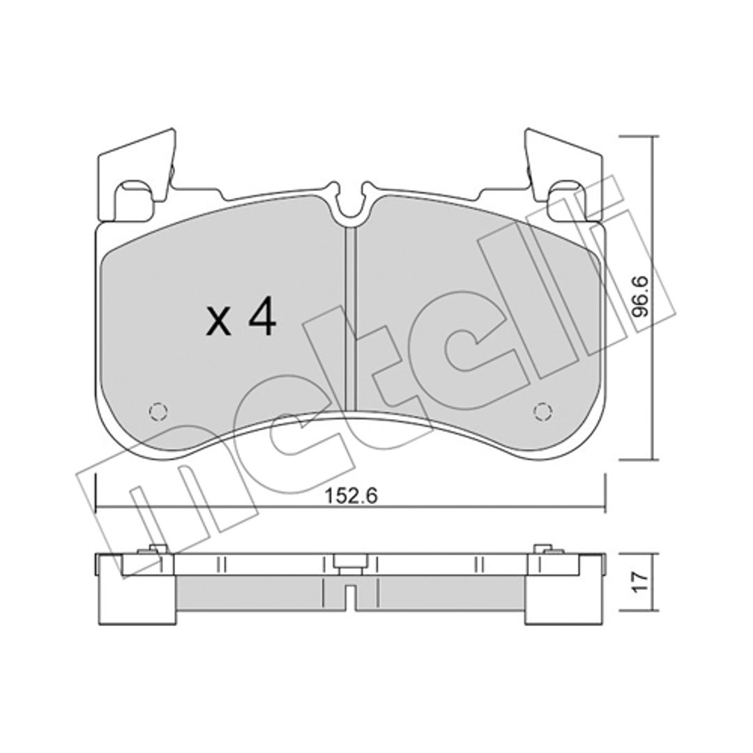 Klocki hamulcowe METELLI 22-1251-0