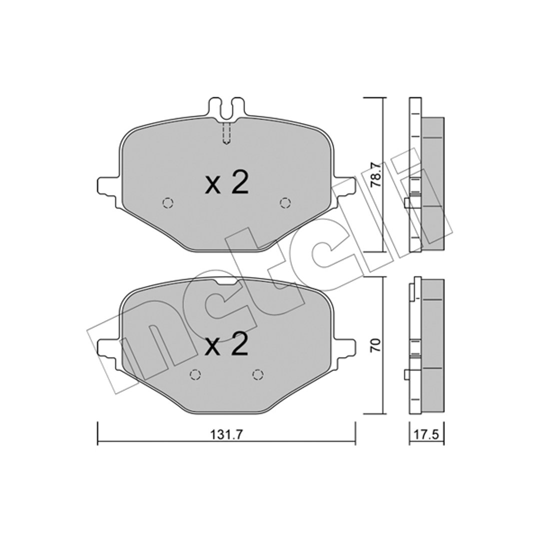 Klocki hamulcowe METELLI 22-1309-0