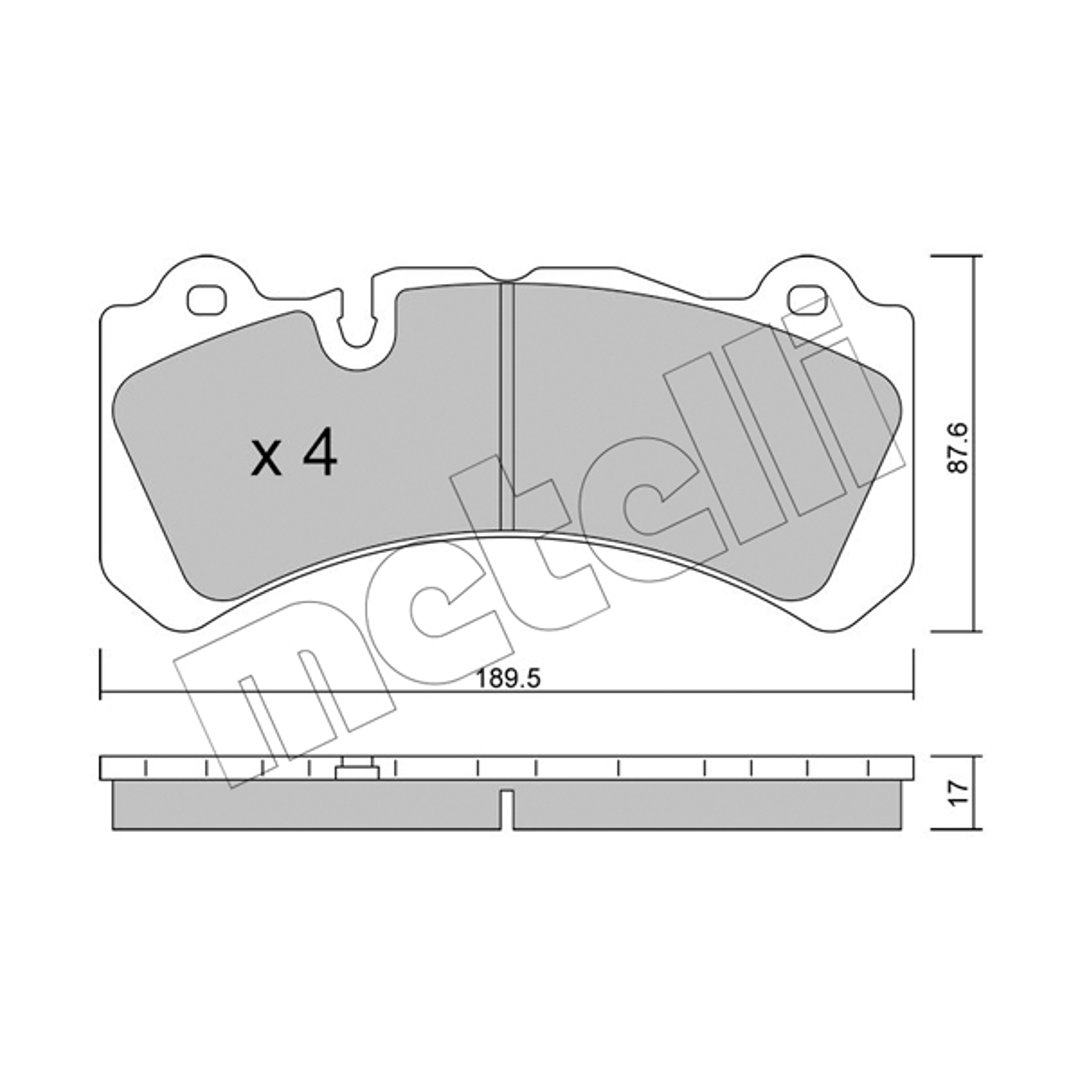 Klocki hamulcowe METELLI 22-1328-0