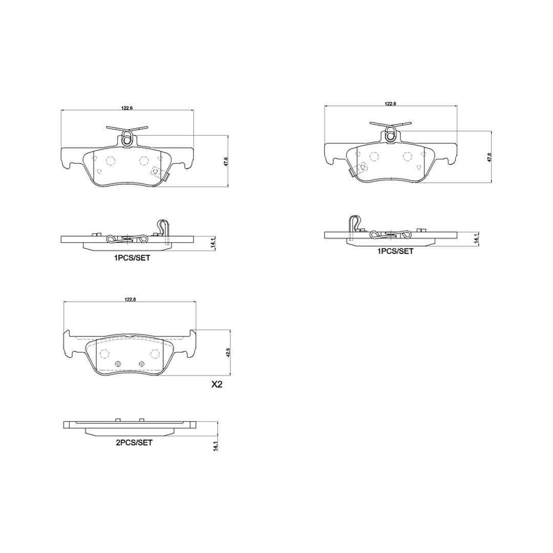 Klocki hamulcowe BREMBO P 28 110