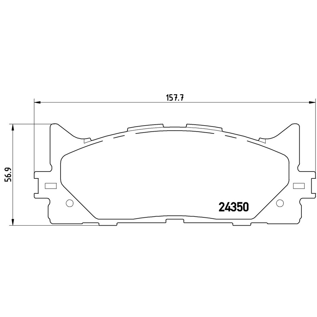 Klocki hamulcowe - komplet BREMBO P 83 117X