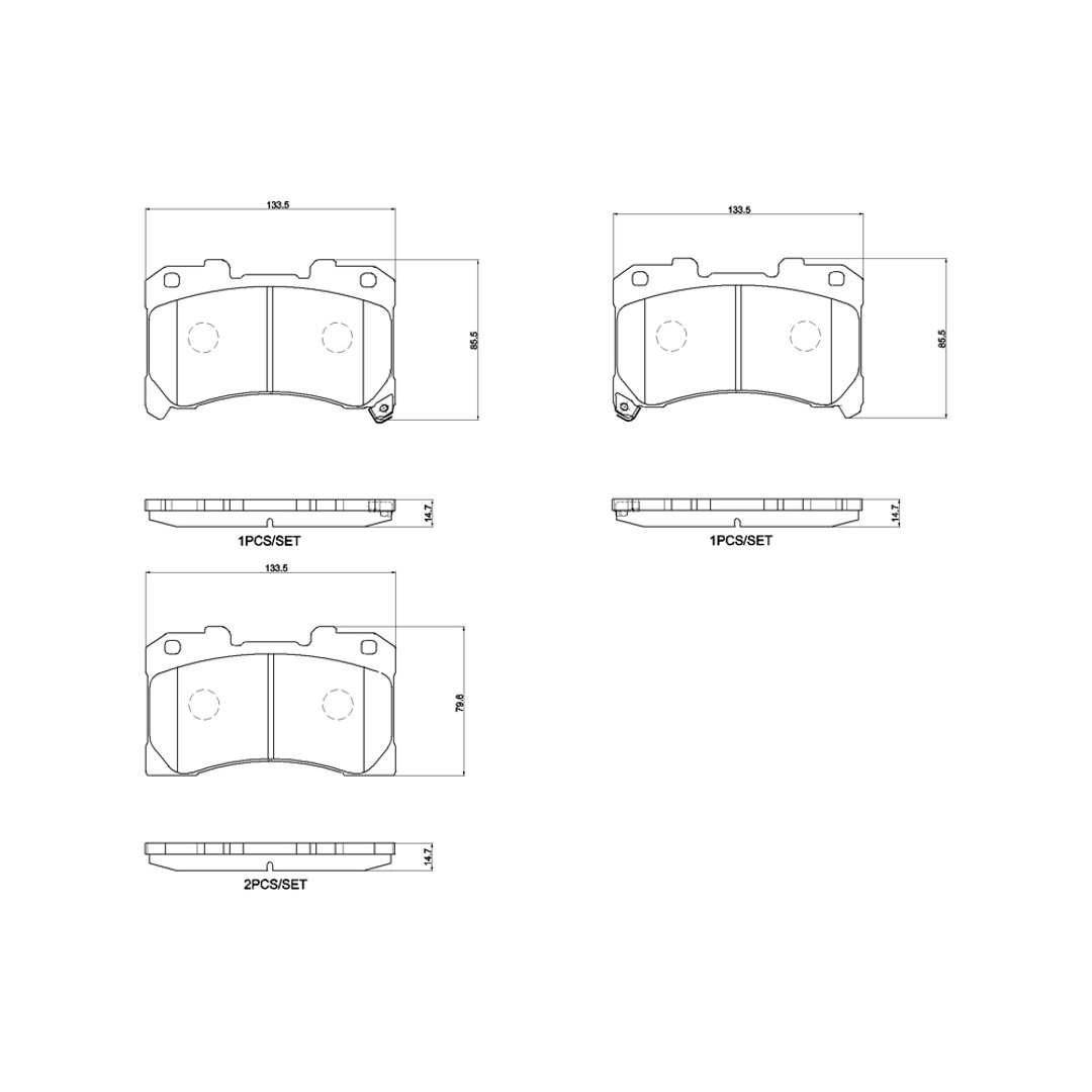 Klocki hamulcowe BREMBO P 83 184