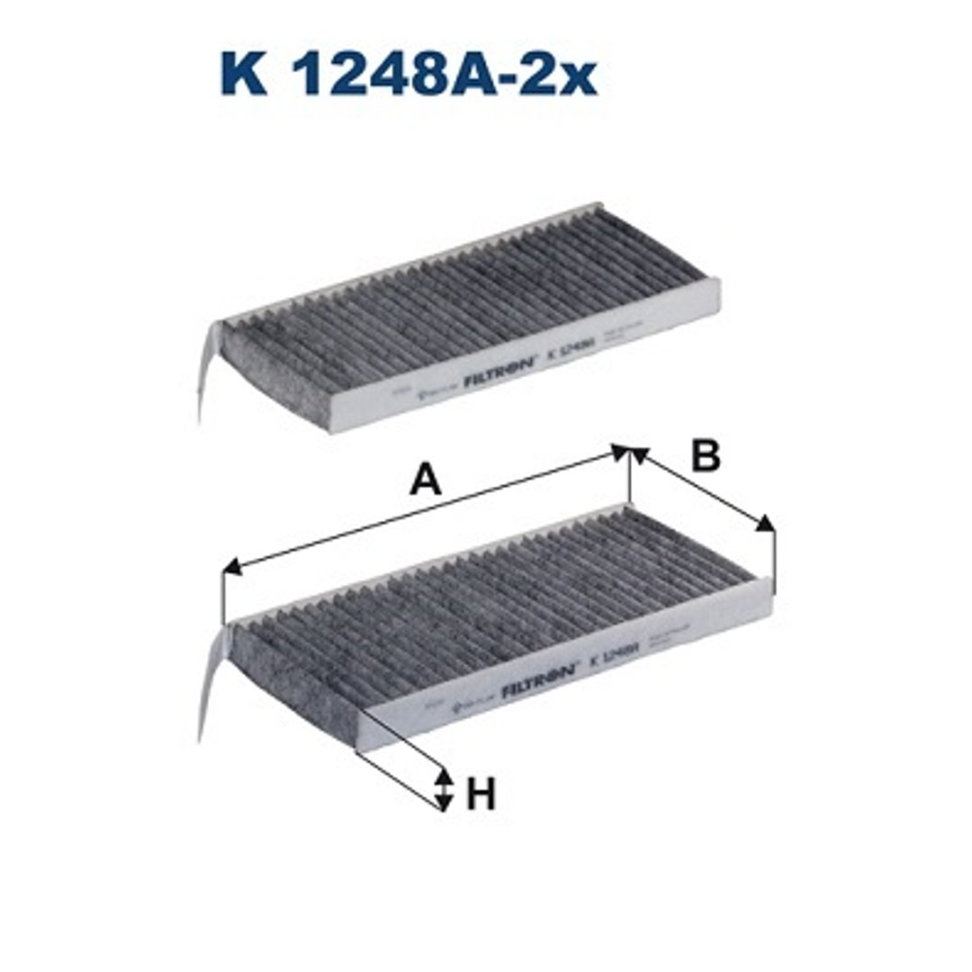 Filtr kabinowy FILTRON K 1248A-2x