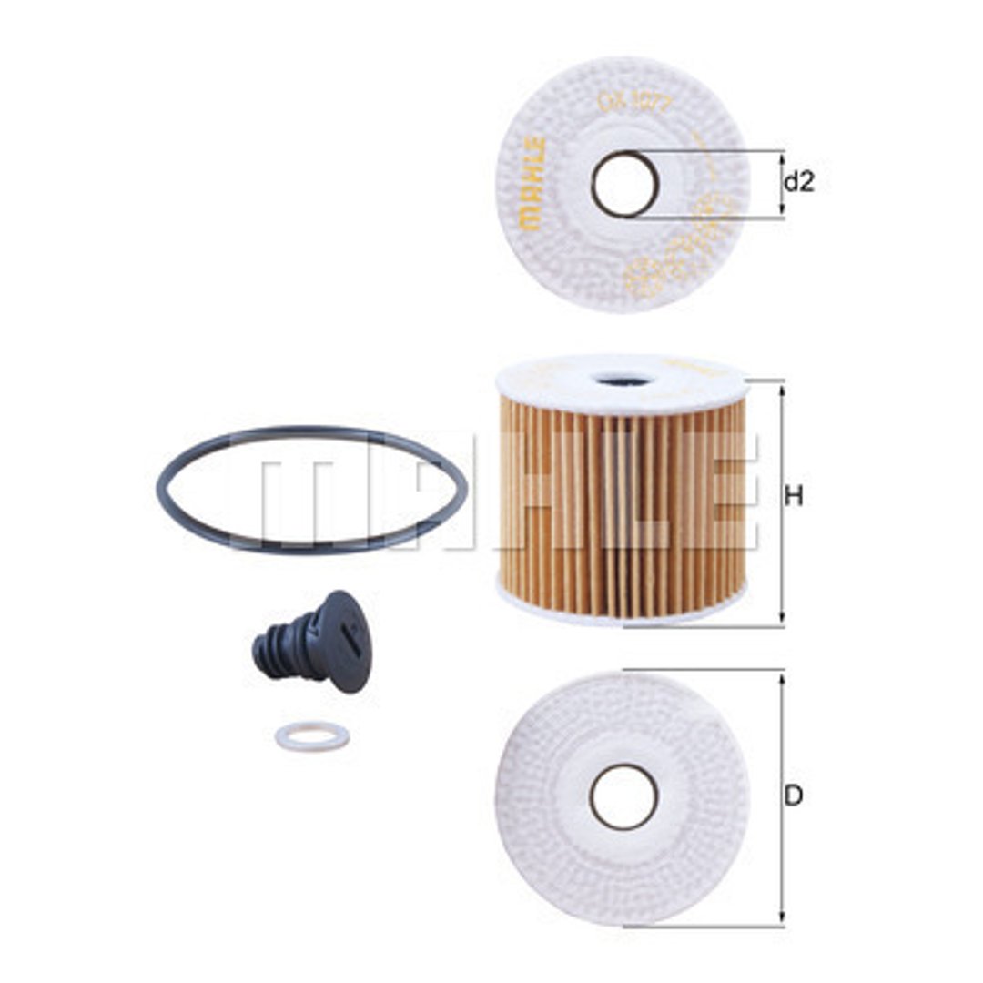 Filtr oleju Mahle OX 1077D