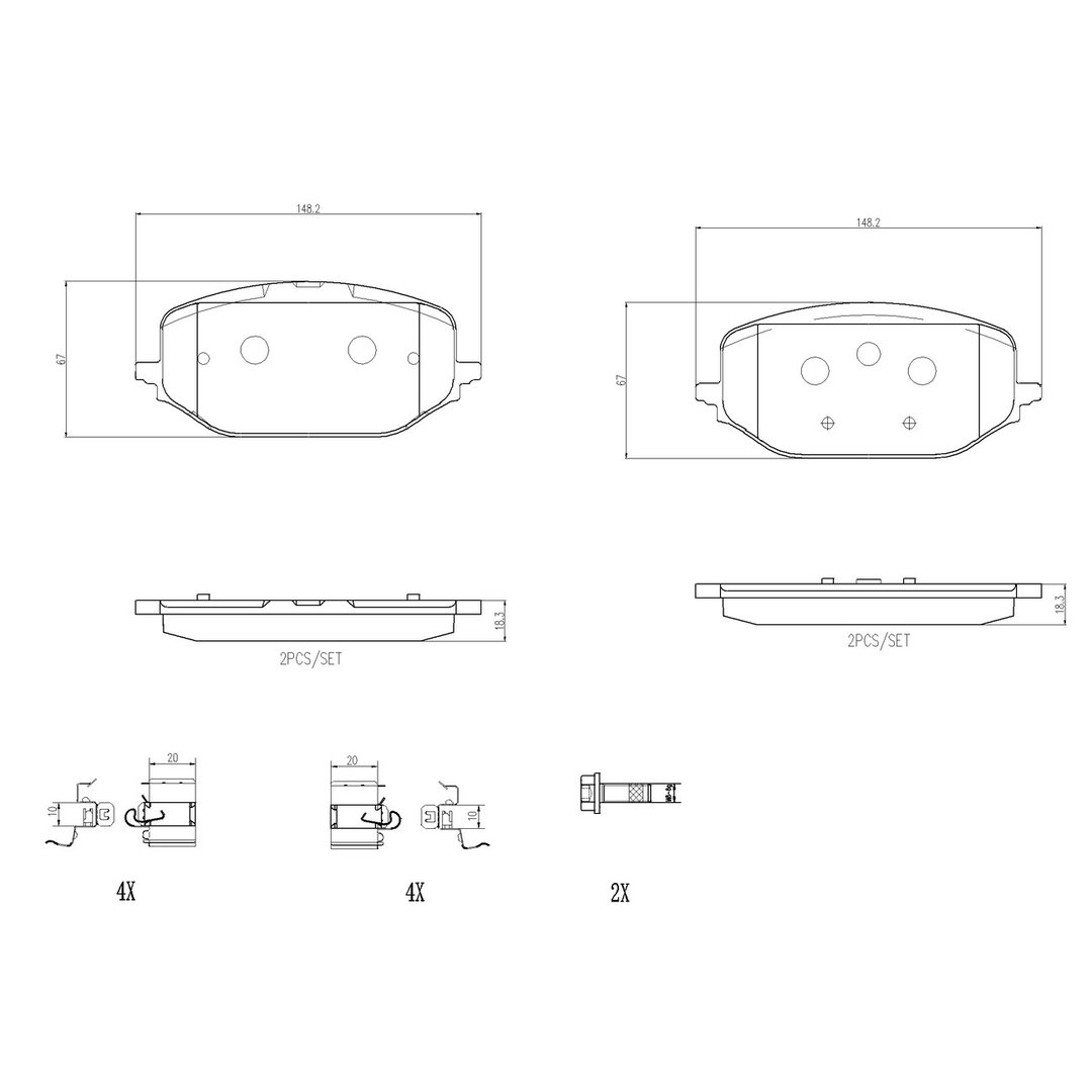 Klocki hamulcowe - komplet BREMBO P 61 142  w 24 h. Do 100 dni na zwrot. 100 tys. Klientów.