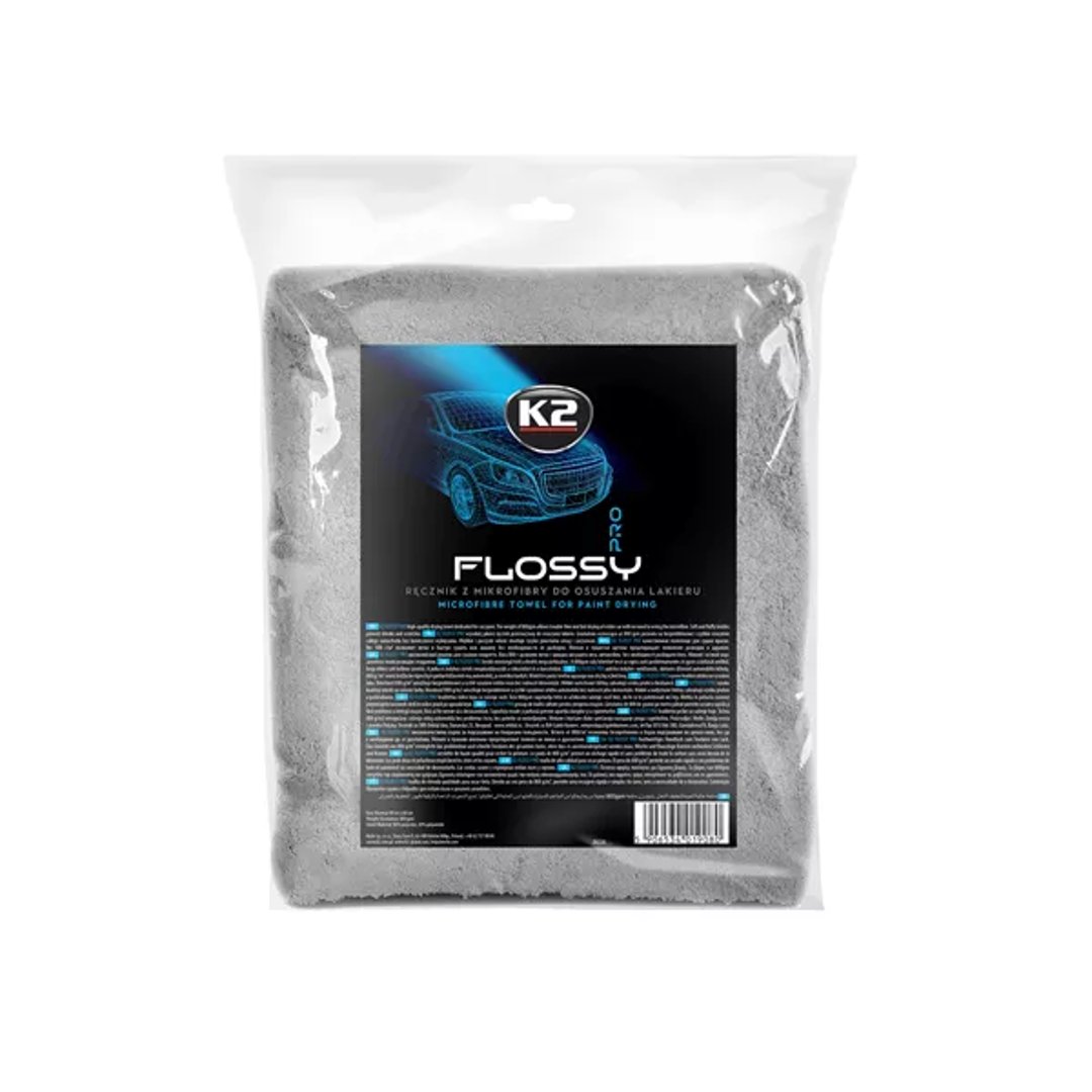 Ręcznik z mikrofibry do osuszania lakieru 60x90cm. - K2 FLOSSY