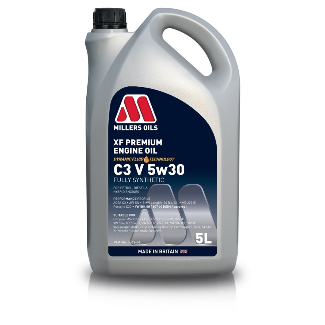 MILLERS OILS XF PREMIUM C3 VW 5W30 5L
