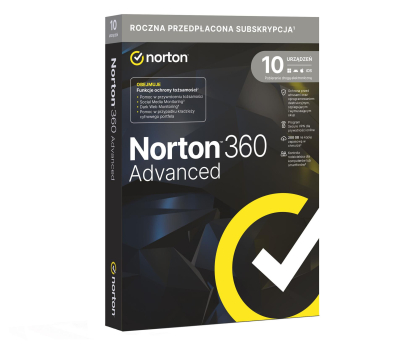 NortonLifeLock Advanced 10st. 12m. ESD - wyślemy Ci klucz, gdy dostaniemy płatność