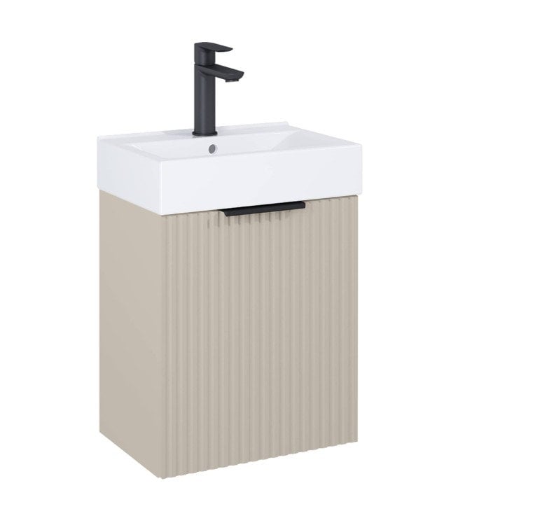 Szafka łazienkowa z umywalką Roca Reef 45 cm fume mat A852446539