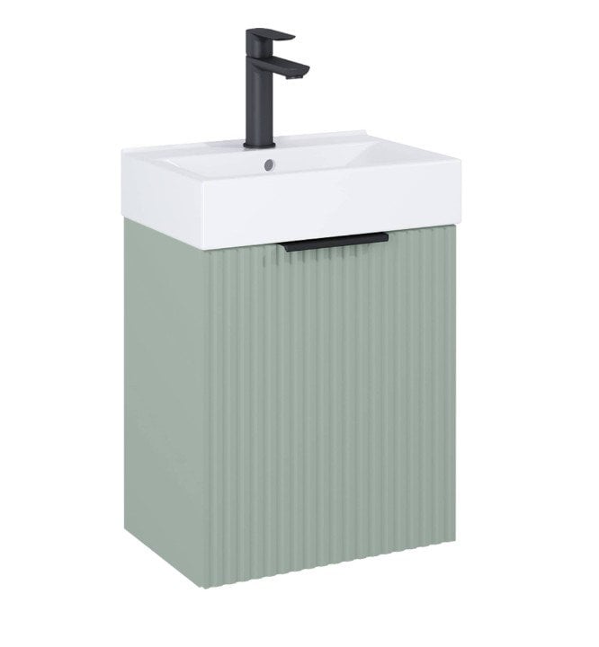 Szafka łazienkowa z umywalką Roca Reef 45 cm szałwia mat A852446147