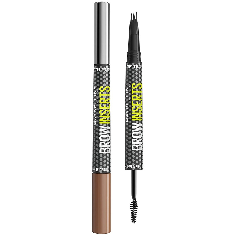 Maybelline Brow Insert pisak do brwi z żelem utrwalającym 02 Soft Brown