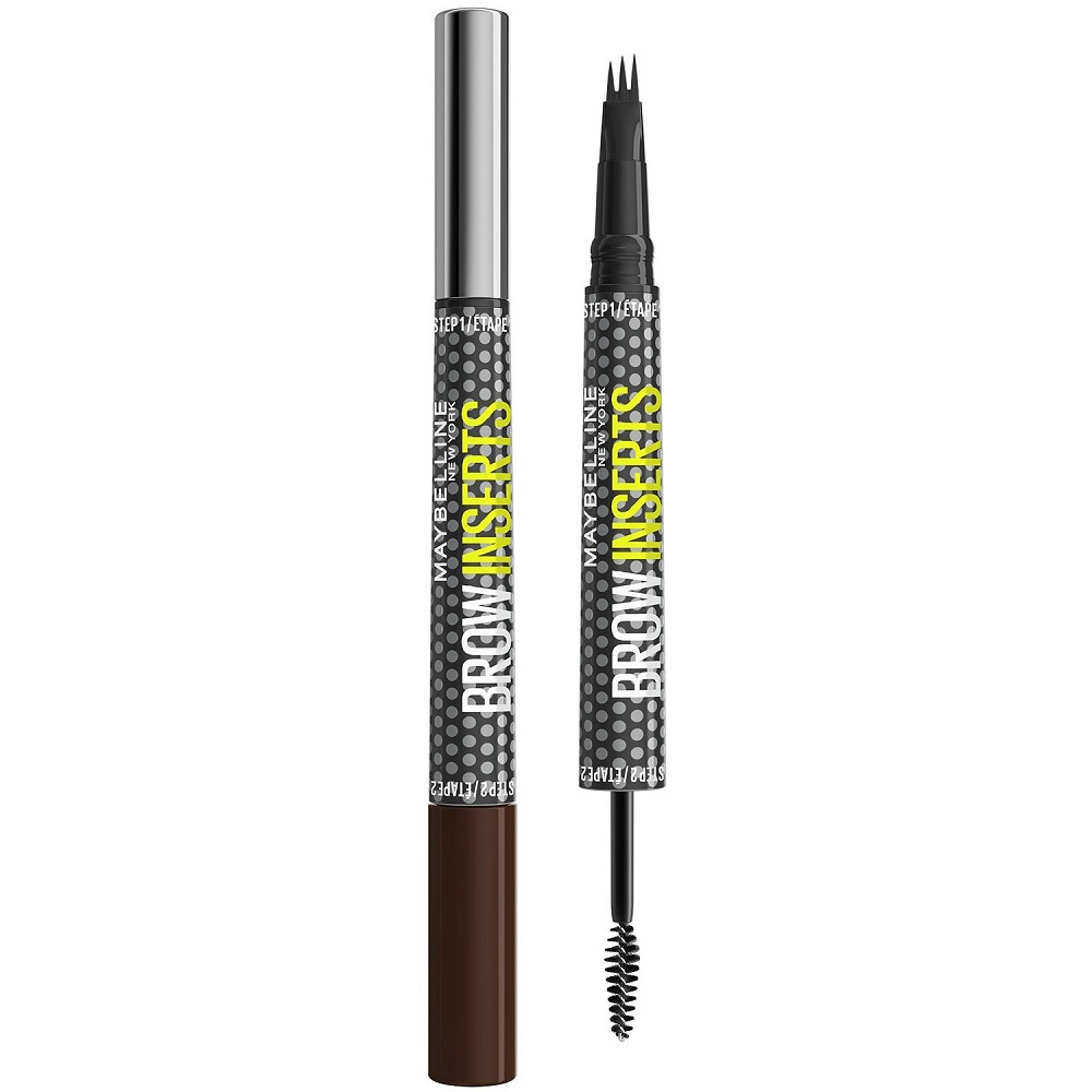 Maybelline Brow Insert pisak do brwi z żelem utrwalającym 05 Deep Brown