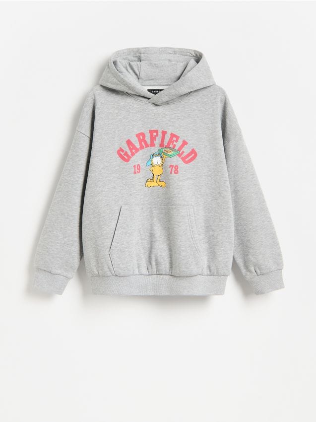 Reserved - Bluza GARFIELD - jasnoszary