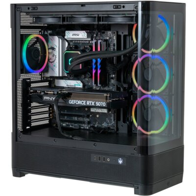 Komputer MAD DOG AQUARIUS-A03WR32WH R7-9800X3D 32GB RAM 1TB SSD GeForce RTX5070 DLSS 3 Wi-Fi Windows 11 Home