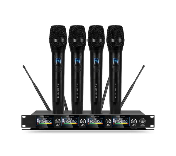 Musicmate Zestaw mikrofonowy MM-850 OpenStage Dynamiczny Bezprzewodowy Czarny