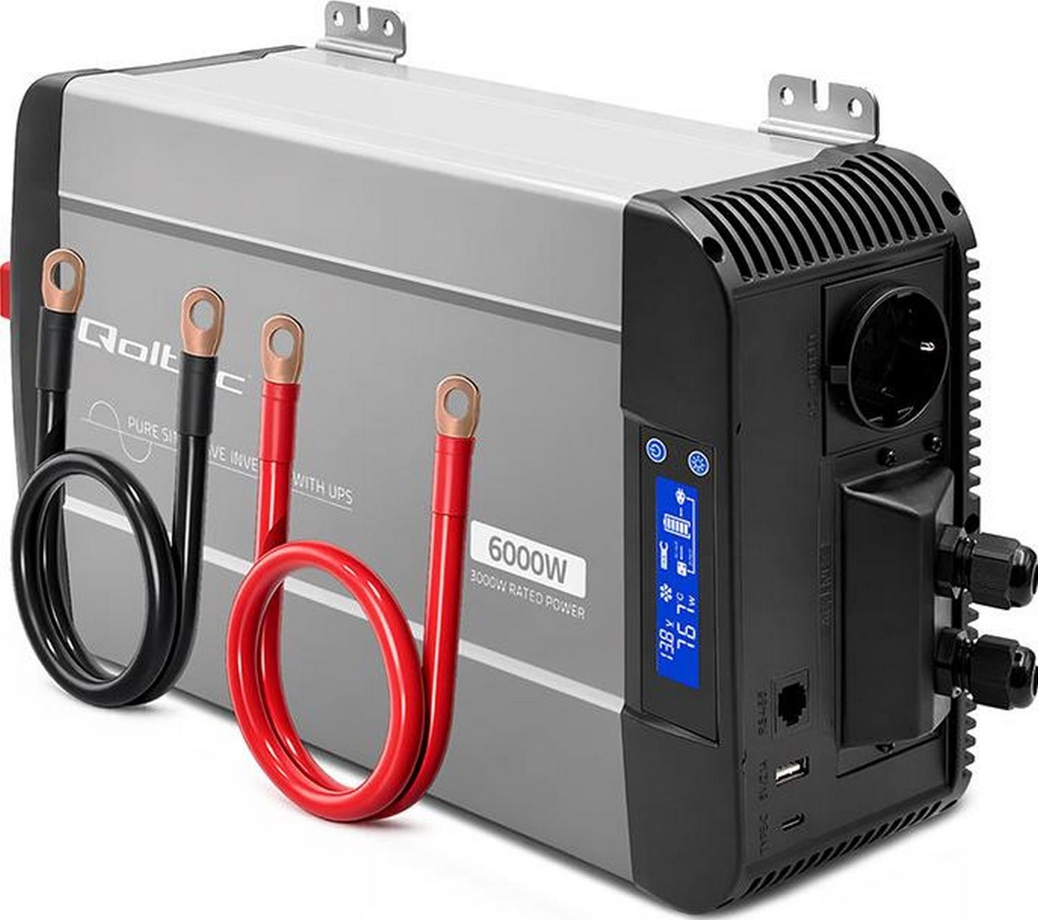 Qoltec Pure Sine Wave 12V na 230V 3000/6000W