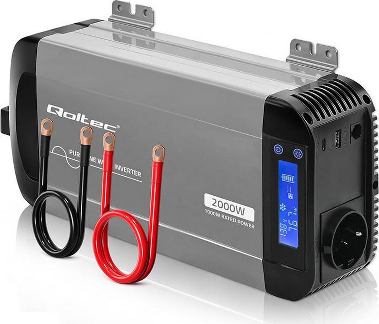 Qoltec Pure Sine Wave 12V na 230V 1000/2000W