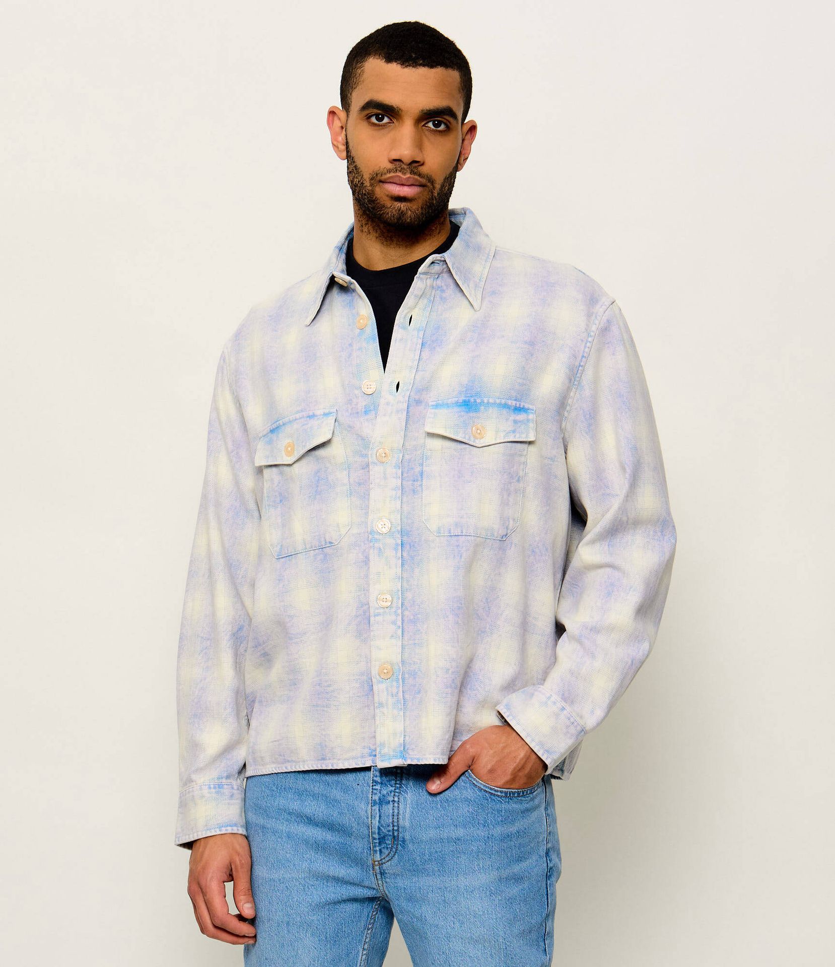 AllSaints Koszula SANTOS Relaxed fit