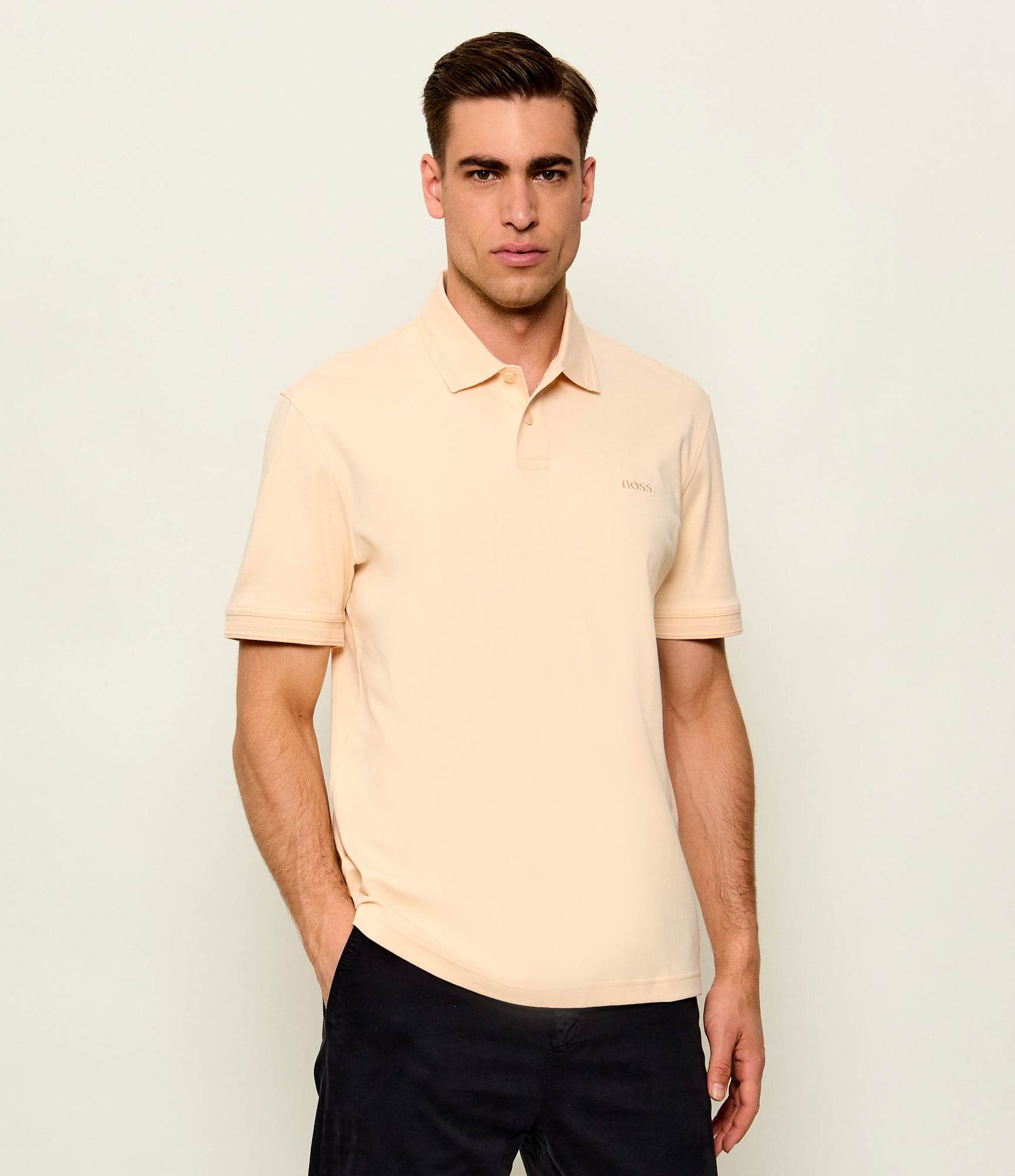 BOSS ORANGE Polo Pe_Interlock Regular Fit